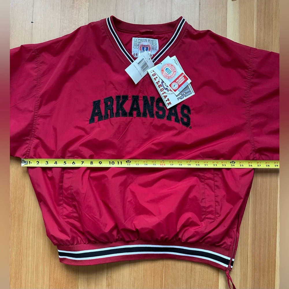 Arkansas Razorbacks Vintage Pullover Jacket Men’s XL 90s NWT! - Picture 11 of 13